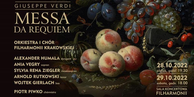 Messa da Requiem Verdiego w Filharmonii Krakowskiej