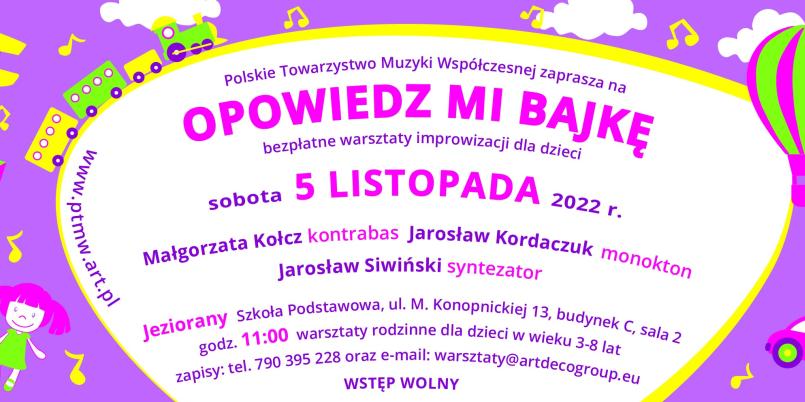 Warsztaty improwizacji dla dzieci „Opowiedz mi bajkę” już wkrótce w Jezioranach