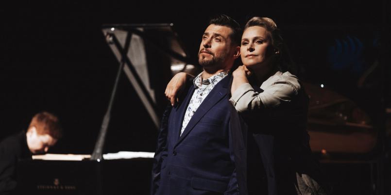 „Pani Pylińska i sekret Chopina” w teatrze im. A. Mickiewicza w Cieszynie, Kacper Kuszewski i Paulina Holtz