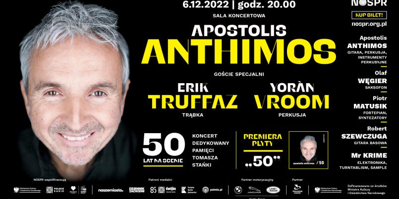 Apostolis Anthimos - 50 lat na scenie. Koncert dedykowany pamięci Tomasza Stańki w NOSPR