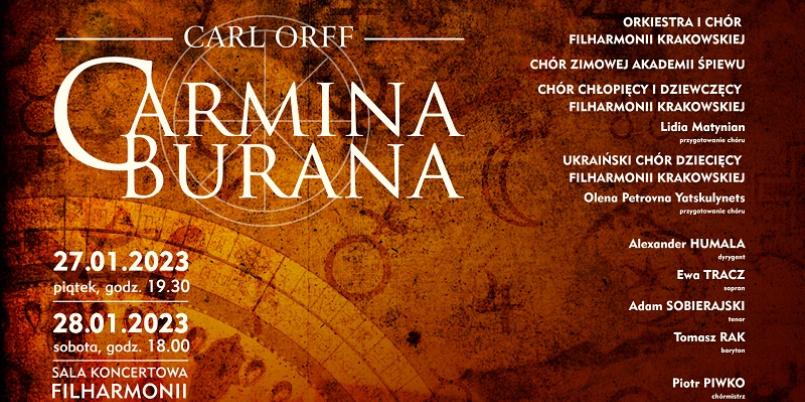 Dwustu wykonawców Carminy burany w Filharmonii Krakowskiej