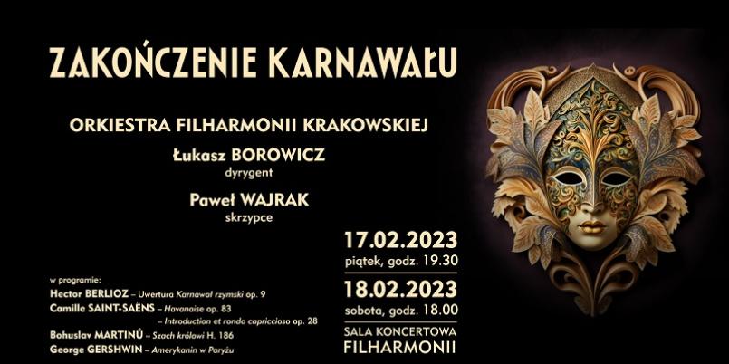 „Zakończenie karnawału” w towarzystwie krakowskich filharmoników