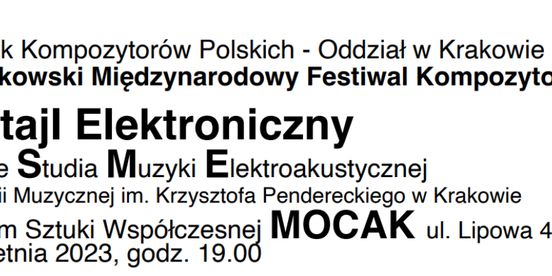 Koncert Koktajl Elektroniczny 2023 (50-lecie SME)