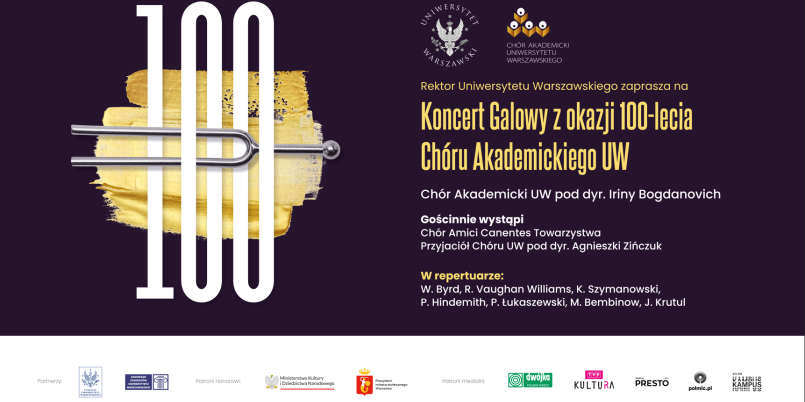 Na scenie od stu lat! Chór Akademicki UW świętuje okrągły jubileusz