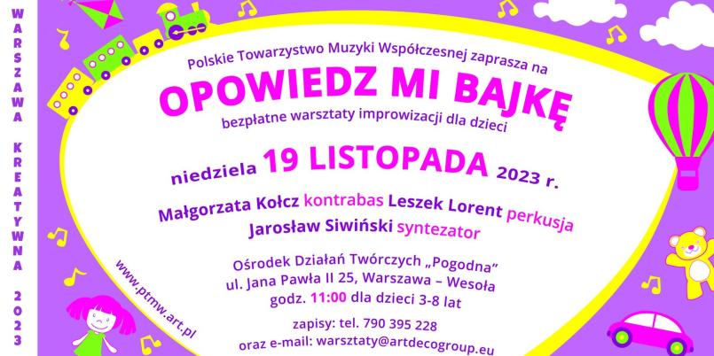 „Opowiedz mi bajkę" – warsztaty improwizacji w Dzielnicy Wesoła