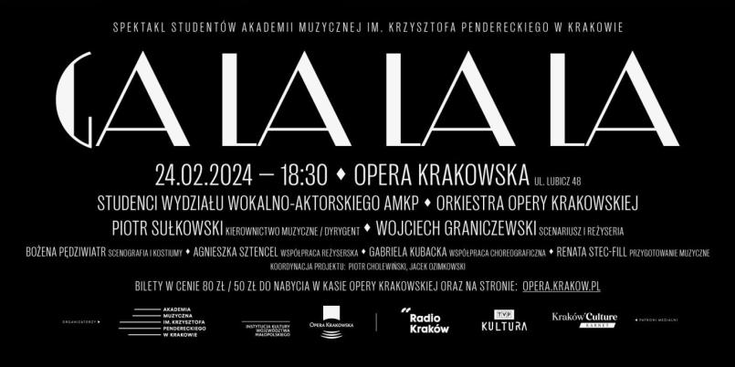 Spektakl „Ga-la-la-la” oraz weekendowe koncerty w Akademii Muzycznej w Krakowie