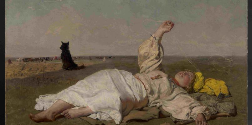 "Babie lato" 1875 olej, płótno;  Muzeum Narodowe w Warszawie
