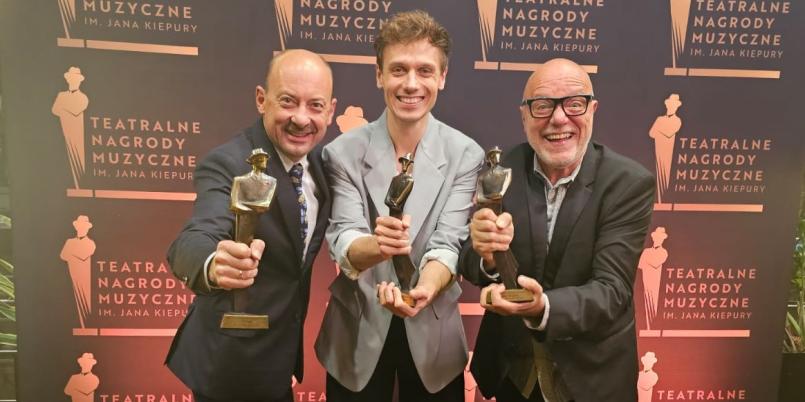 Piotr Sułkowski, Marcin Franc, Daniel Wyszogrodzki, mat. pras. Opery Krakowskiej